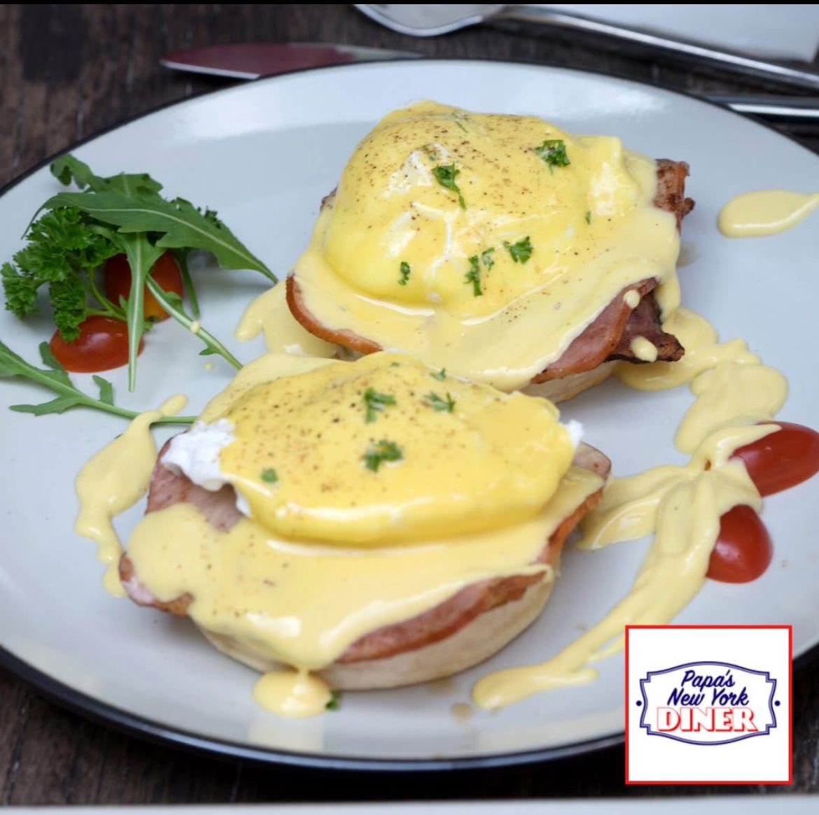 Classic Eggs Benedict.