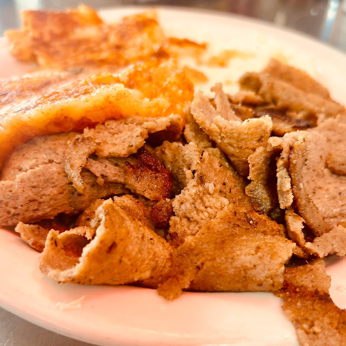 Gyro Meat and Eggs.