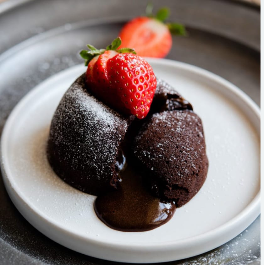Warm Chocolate Lava Cake.