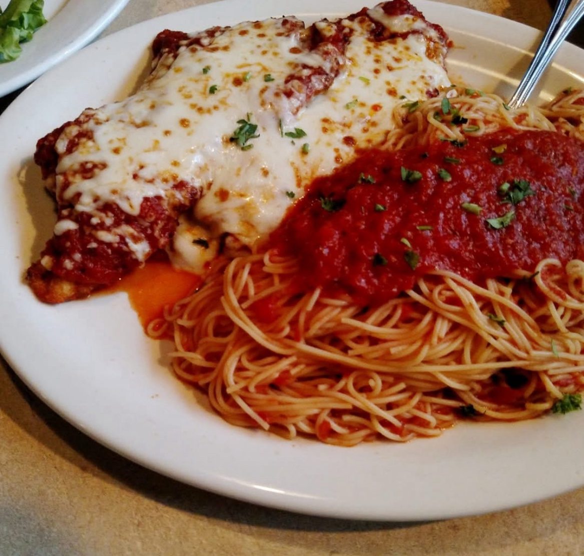 Eggplant Parmesan Pasta.