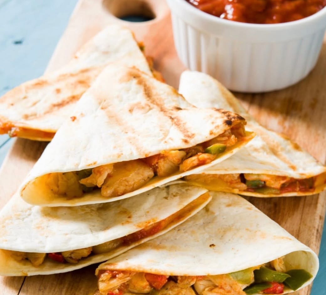 Chicken Quesadillas.