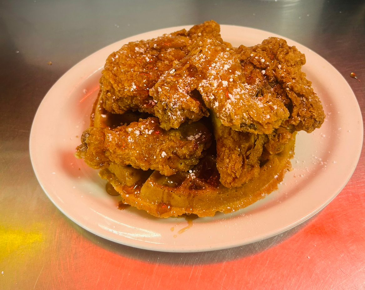 Chicken and Waffle.