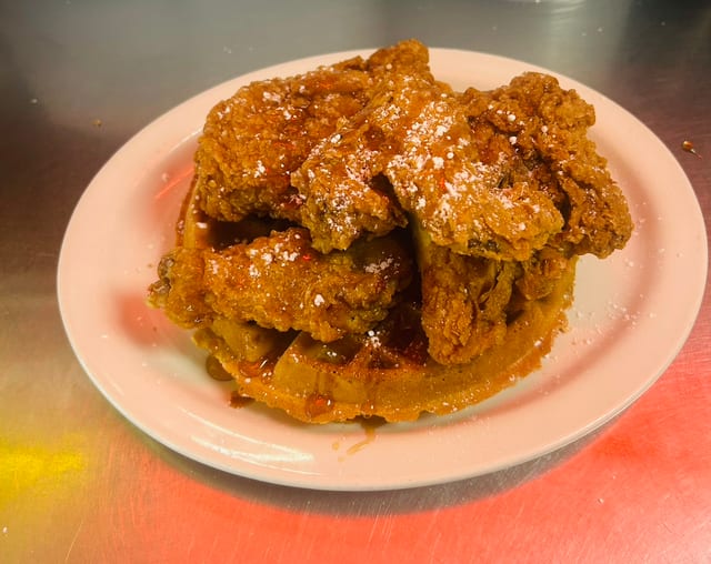 Chicken and Waffle.