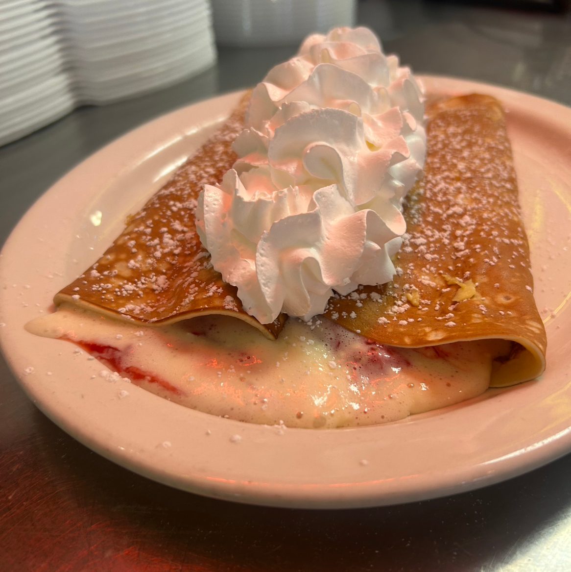 Nutella & Strawberry Crepe.