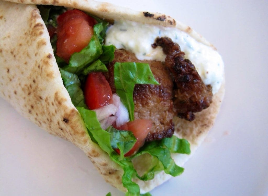 Greek Chicken Wrap.